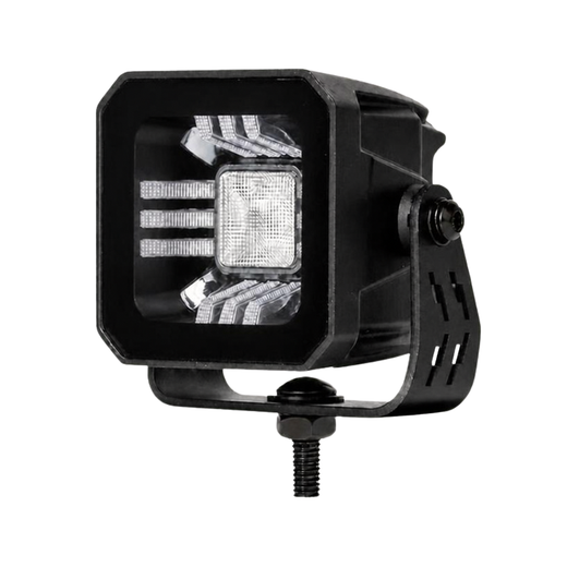 Foco de marcha atrás homologado + luz ámbar y roja full Led