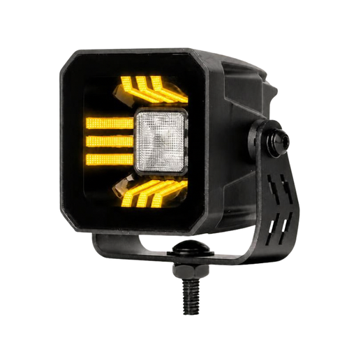 Foco de marcha atrás homologado + luz ámbar y roja full Led