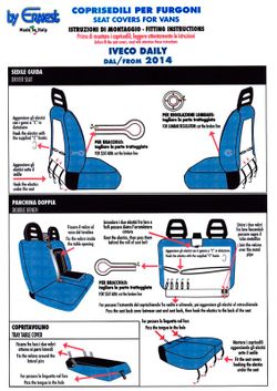 Fundas asientos delanteros Iveco Daily 2014