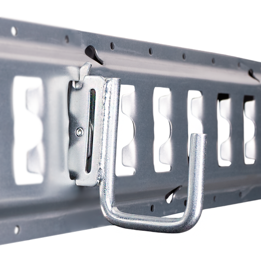 Gancho cuadrado lateral para rail universal