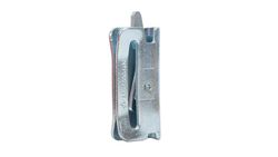 Terminal hook tie strap anchor for interior universal rail