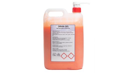 Gel lave-mains granulé 5 litres Orangel
