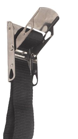 Complete stainless steel buckle without safety and tape with flat hook closing canvas awning trailer