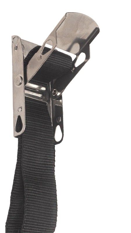 Complete stainless steel buckle without safety and tape with flat hook closing canvas awning trailer