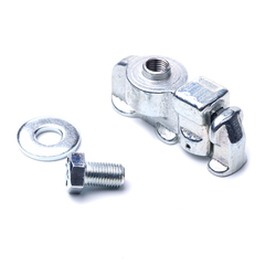 Raccordo filettato femmina doppio per binario di carico in alluminio di qualità aeronautica