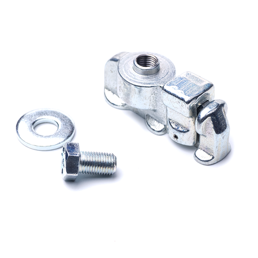 Raccordo filettato femmina doppio per binario di carico in alluminio di qualità aeronautica