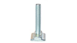 Sliding male fitting M8 aeronautical rail
