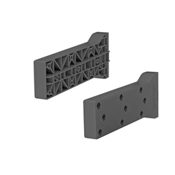 Juego de soportes horizontales 320 para cajones de plástico Bawer serie E0