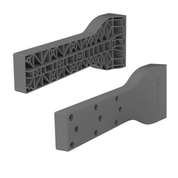 Juego de soportes horizontales 520 para cajones de plástico Bawer serie E0