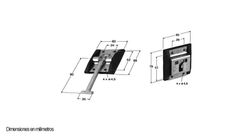 Conjunto de retentor de porta em aço inoxidável em T macho e fêmea