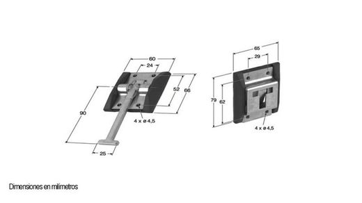 T male and female door retainer set