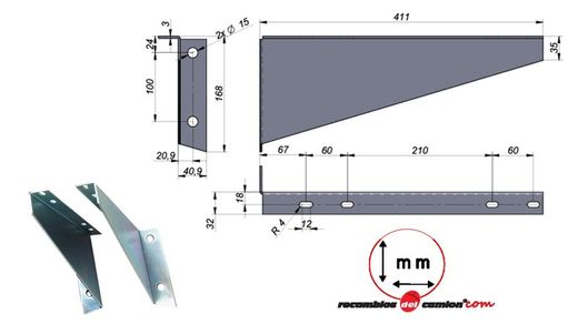 Conjunto de suportes para depósito de água 30 litros