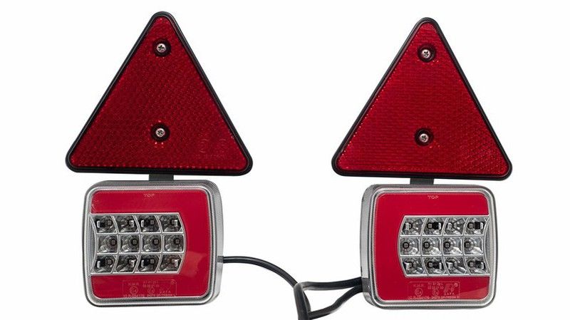 Kit pilotos Led 12/24V remolque con imán cable de 7.5 metros