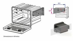 Horizontal mounting bracket kit Daken Arka, Just, Welvet drawer