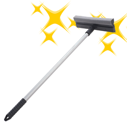 2-in-1 window cleaner with handle