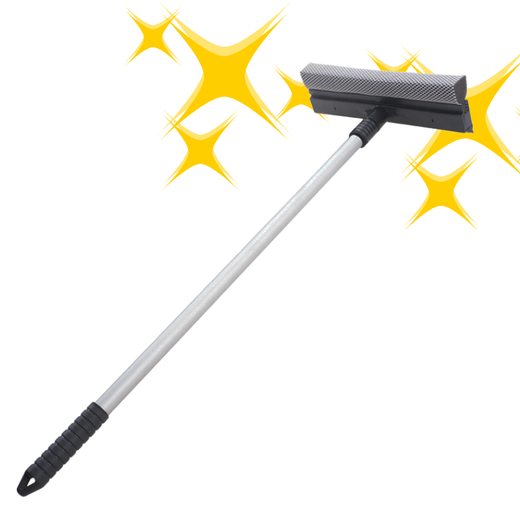 2-in-1 window cleaner with handle