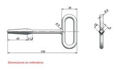 Drawer lock key 159