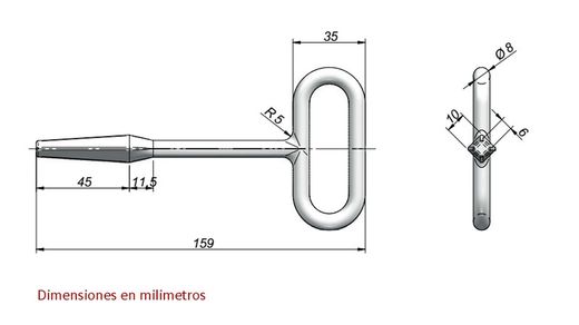 Drawer lock key 159