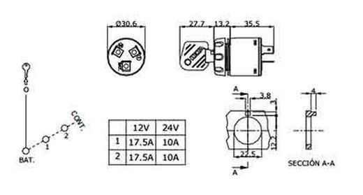 Keya ignition key switch