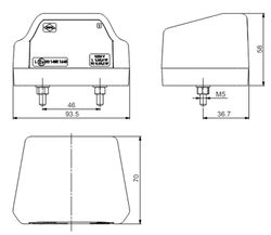Luce targa al neon Led con luce di posizione posteriore - Horpol