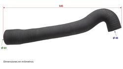 Rubber intake hose Nissan Atleon and Cabstar