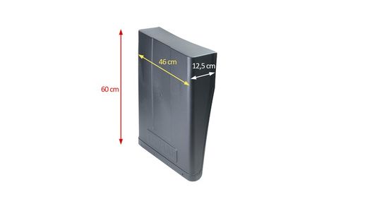 Straight plastic half fin anti-spray fender 460 Domar