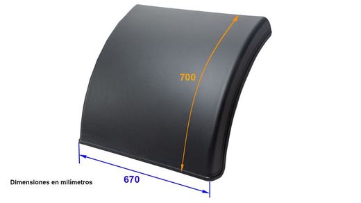 Mezzo parafango 670 tondo