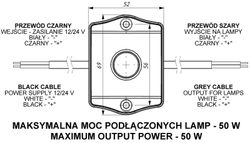 Bewegungsmeldermodul kompatibel mit Innenbeleuchtung