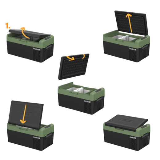 Nevera portátil de 20 litros, 12/24 VCC, 60 W