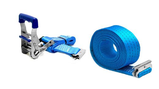 Pack of 3 units Lashing straps 5 m refrigerator interior mooring EN 1295-2