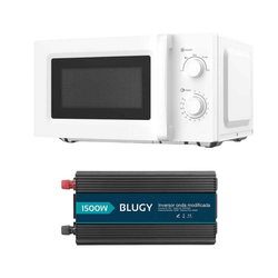Pack microondas 20 litros + inversor de 1500W, 24V