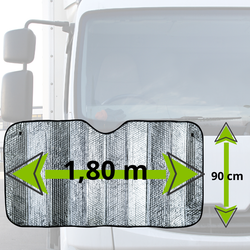 Parasol plegable 180x90 cm para parabrisas de camión medio