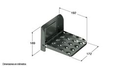 Folding metal step box type