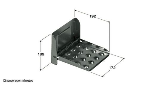 Folding metal step box type