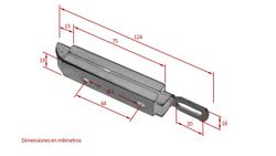 Metal closing latch 124