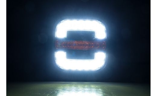 Pilota 2 funzioni LED 12/24V - Posizione frontale e indicatore ROCA