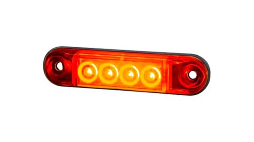 Red rear light 4 leds 12/24V Horpol LD 2329