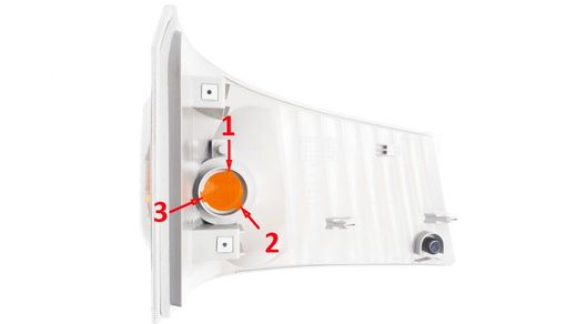 Vetro indicatore di direzione anteriore Mitsubishi Fuso Canter II dal 2012