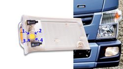 Indicatore di direzione anteriore sinistro (lato conducente) Mitsubishi Fuso Canter II del 2012