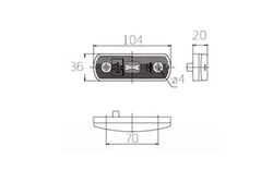 Led position front light and white reflector Sim 3157