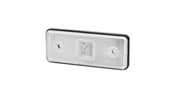 Rectangular front light Led position and white reflector 12/24V Horpol