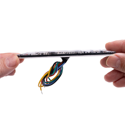 Luz intermitente de dupla função, 6 LEDs âmbar/6 LEDs brancos, 12/24 V