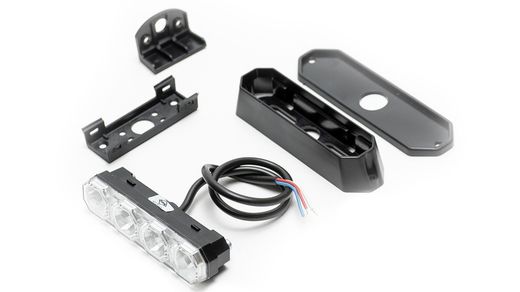 Flash piloto luz vermelha avisando alta intensidade 4 leds 12/24 V aprovado LDO 2259