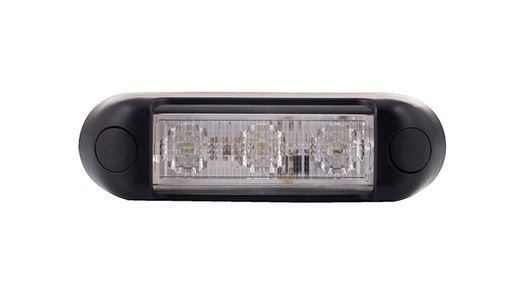 Blaues, hochintensives Prioritätsblitzlicht mit 3 LEDs, 12/24 V, zugelassen