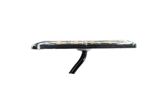 Bernsteinfarbenes Blinklicht mit hoher Intensität 4 Led bernsteinfarben schlank Homologiert R10 ECE R65