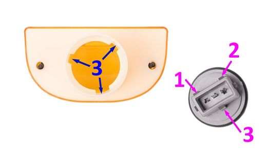 Kompletter Seitenblinker mit Halterung Cabstar E