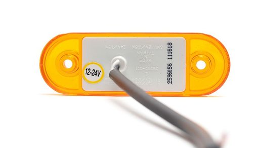 Extra flat side light Led amber 12/24 volts