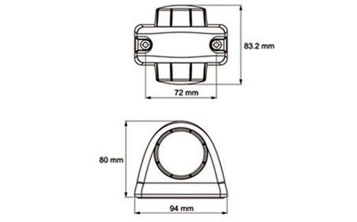 Begrenzungsleuchte hinten Led 12/24V Lucidity
