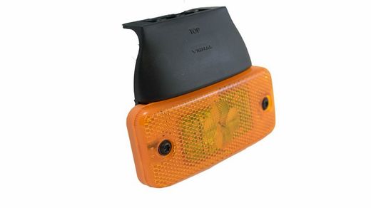 Posição da luz lateral 2 LEDs e suporte catadióptrico âmbar 90º Vignal