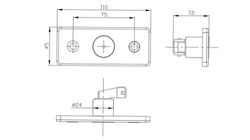 Seitliche Pilotenposition Led und gelber Reflektor Fristom MD013